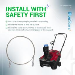 [Lifetime Warranty] 117-9145 Clutch Cable for Toro Snow Throwers thumbnail 1