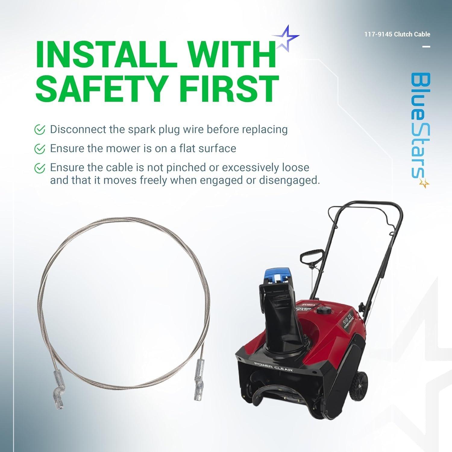 [Lifetime Warranty] 117-9145 Clutch Cable for Toro Snow Throwers image 1