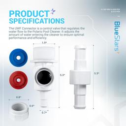 [Lifetime Warranty] 9-100-9001 UWF Connector Assembly and D20 Hose Swivel, D15 Feed Hose Nut thumbnail 1