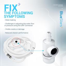 [Lifetime Warranty] 9-100-9001 UWF Connector Assembly and D20 Hose Swivel, D15 Feed Hose Nut thumbnail 6