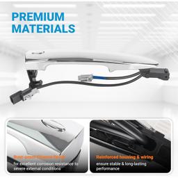 806469N00A Front Left Driver Exterior Door Handle Chrome thumbnail 4