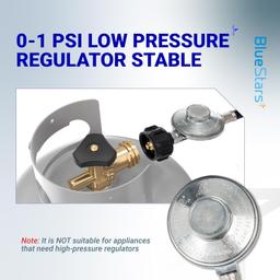 [Lifetime Warranty] 12 Feet Universal QCC1 Low Pressure Propane Regulator with 12 FT Hose, 3/8" Female Flare Nut thumbnail 6
