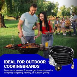 [Lifetime Warranty] 12 Feet Universal QCC1 Low Pressure Propane Regulator with 12 FT Hose, 3/8" Female Flare Nut thumbnail 7