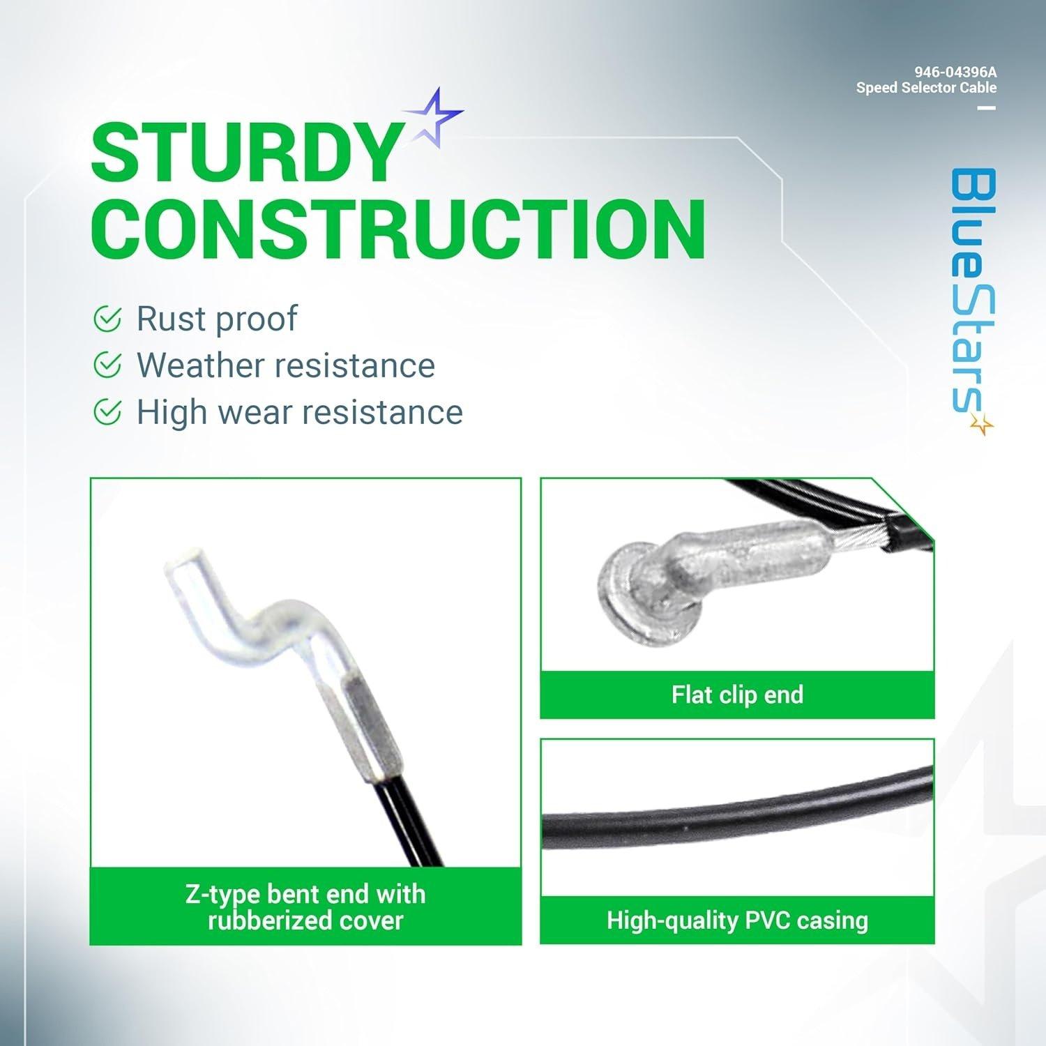 [Lifetime Warranty] 946-04396A 746-04396A Speed Selector Cable image 1