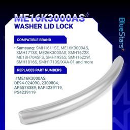 [Lifetime Warranty] ME16K3000AS DE94-02409C Microwave Door Handle - Fit for Samsung Microwave Ovens - Replaces 2309804 AP5578389 PS4239119 thumbnail 3