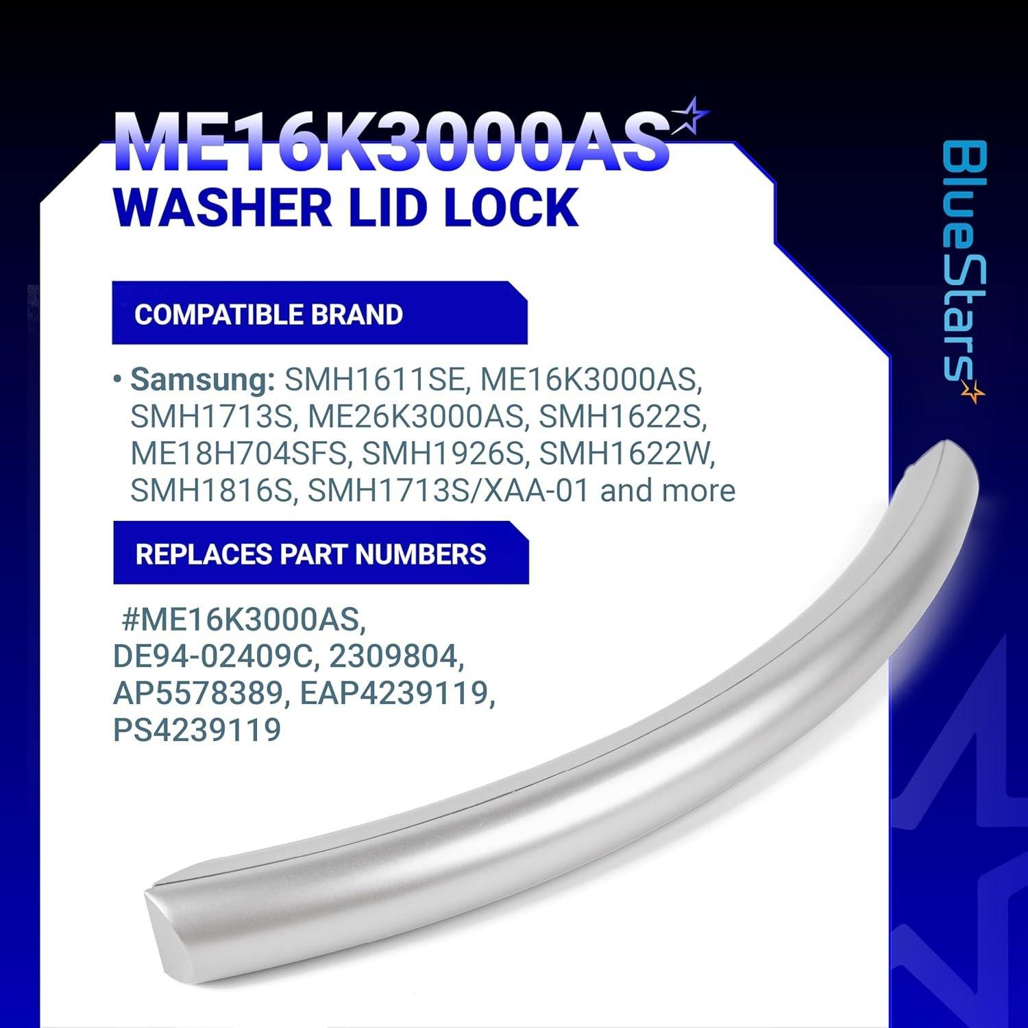 [Lifetime Warranty] ME16K3000AS DE94-02409C Microwave Door Handle - Fit for Samsung Microwave Ovens - Replaces 2309804 AP5578389 PS4239119 image 3