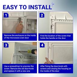 [Lifetime Warranty] ME16K3000AS DE94-02409C Microwave Door Handle - Fit for Samsung Microwave Ovens - Replaces 2309804 AP5578389 PS4239119 thumbnail 7