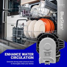 [Lifetime Warranty] W11032770 Dishwasher Circulation Pump Motor Assembly - Compatible with Whirlpool Kenmore KitchenAid Dishwashers - Replaces WPW10529163 W10529163 W10885542 W10864037 W10816492 thumbnail 2