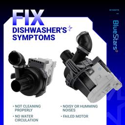 [Lifetime Warranty] W11032770 Dishwasher Circulation Pump Motor Assembly - Compatible with Whirlpool Kenmore KitchenAid Dishwashers - Replaces WPW10529163 W10529163 W10885542 W10864037 W10816492 thumbnail 5