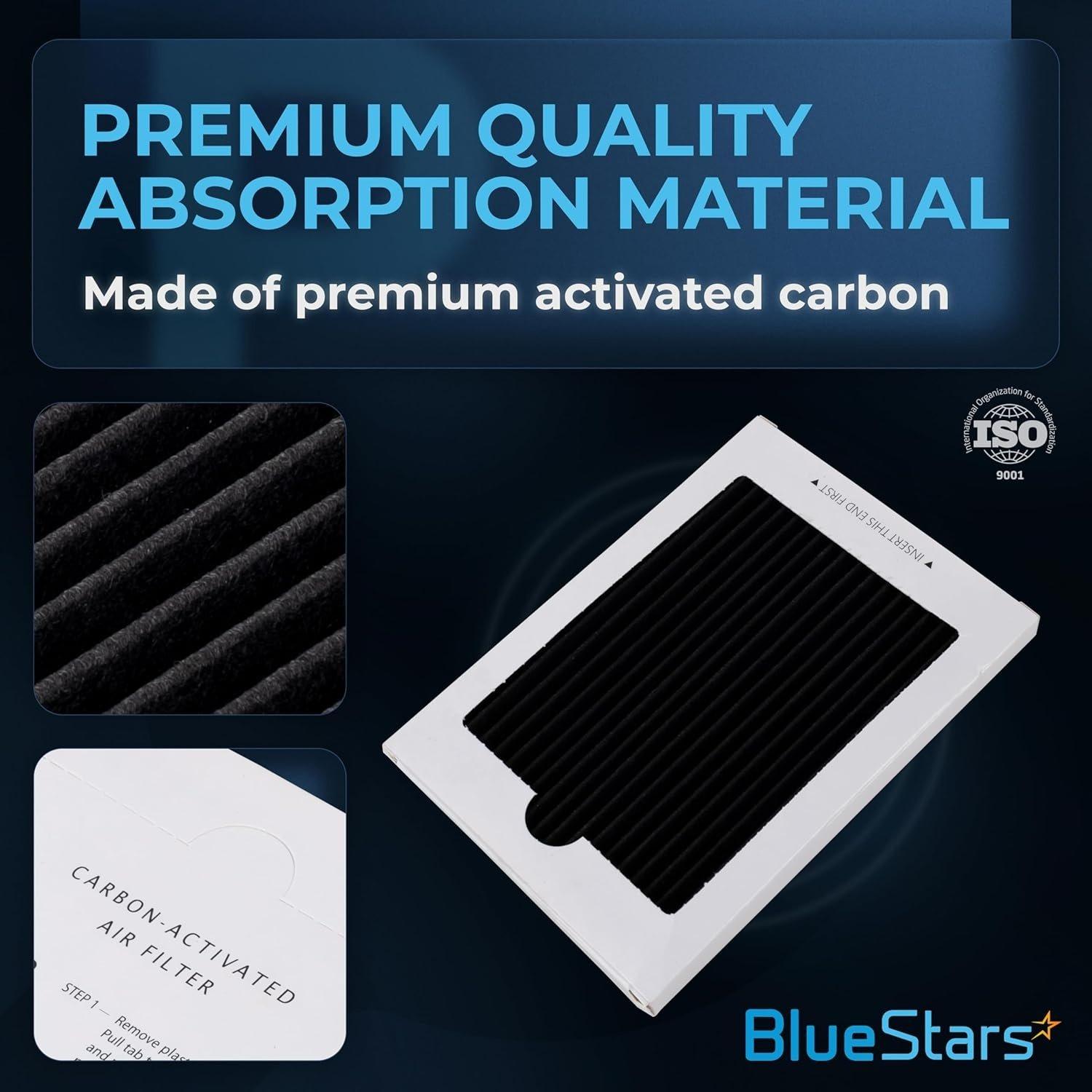 [Lifetime Warranty] EAFCBF Refrigerator Air Filter Replacement - Compatible with Frigidaire & Electrolux Paultra PureAir Ultra RAF1150 242061001 242047801 242047804 - Pack of 4 image 1
