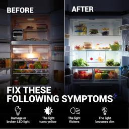 [Lifetime Warranty] W10515057 WPW10515057 Refrigerator LED Light - Compatible with Whirlpool Kenmore Maytag KitchenAid Freezer - Replaces W10398007 3021141 AP6022533 PS11755866 EAP11755866 W10515057 thumbnail 2