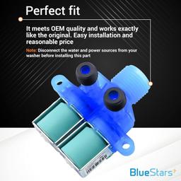 [Lifetime Warranty] W11168740 W10240949 Washer Cold Water Inlet Valve - Compatible with Whirlpool Kenmore Maytag Clothes Washer MVWX655DW1 WTW5700XW3 thumbnail 3