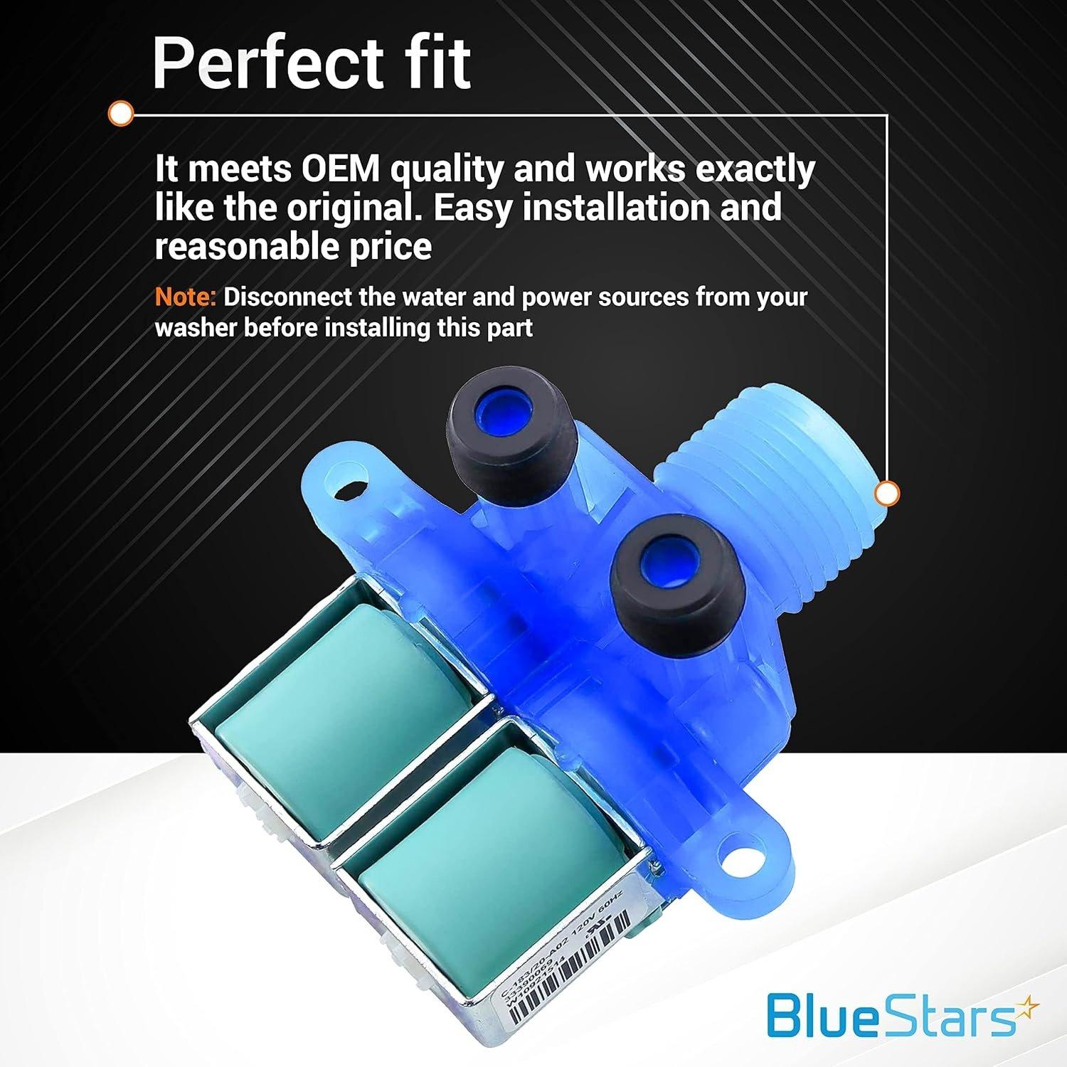 [Lifetime Warranty] W11168740 W10240949 Washer Cold Water Inlet Valve - Compatible with Whirlpool Kenmore Maytag Clothes Washer MVWX655DW1 WTW5700XW3 image 3