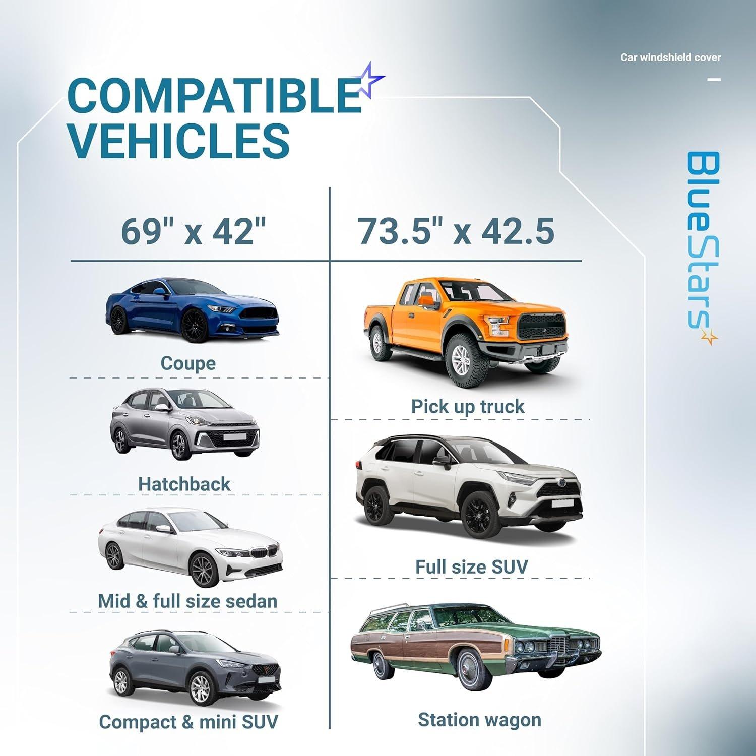 [Lifetime Warranty] 69"x42" Windshield Cover for Ice and Snow image 4