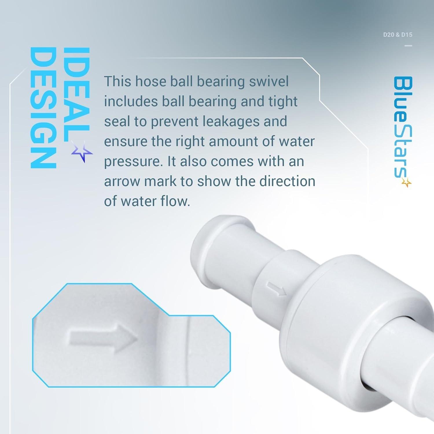 D20 Pool Cleaner Hose Swivel & D15 Hose Nut Kit image 3