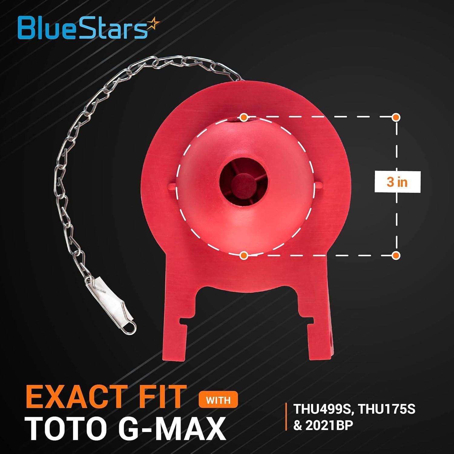 3" Toto Toilet Flapper - Pack of 4 image 4