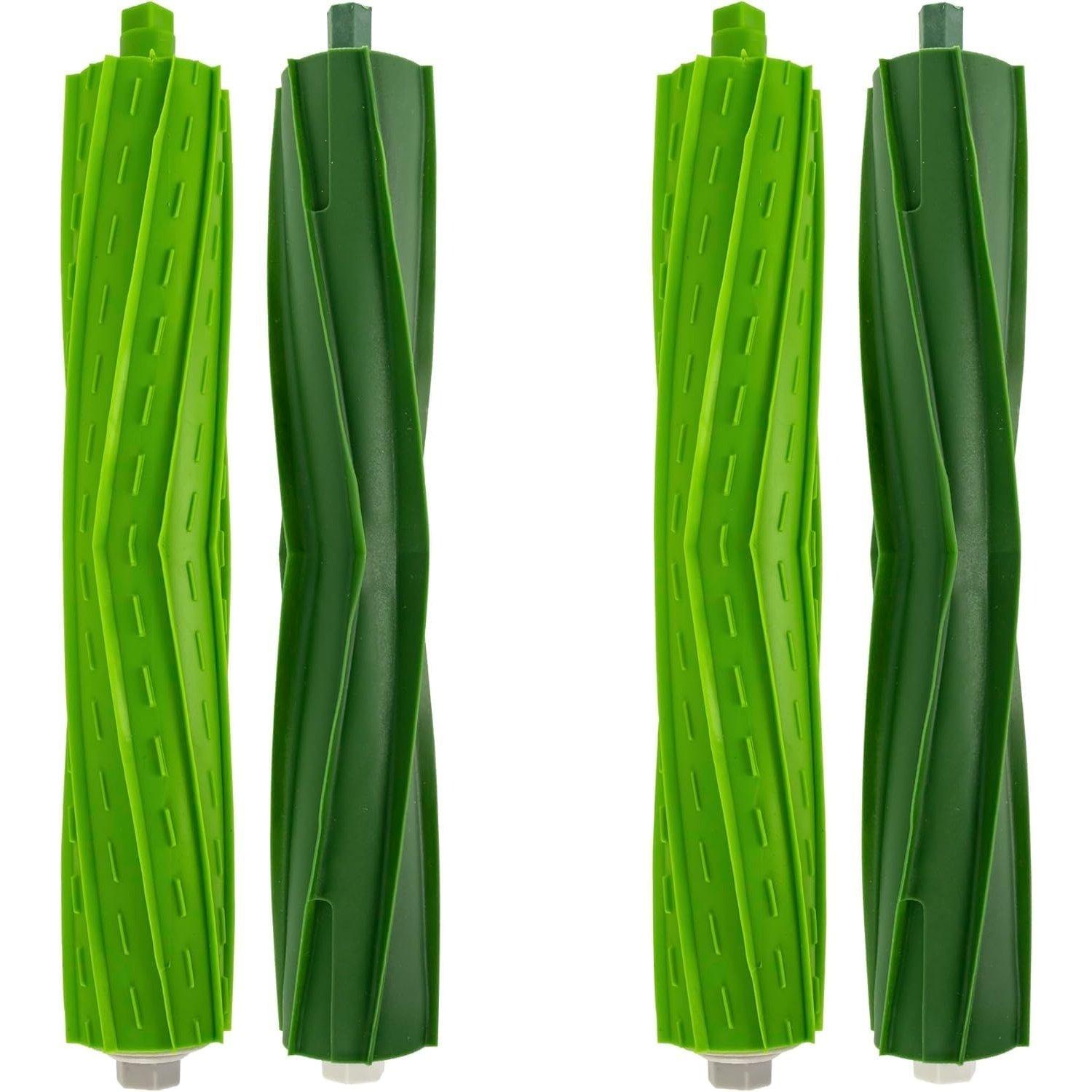 [Lifetime Warranty] Replacement Roller Brushes Rubber - Compatible with iRobot Roomba E & I & J Series i1 i1+ i2 i3 i3+ i4 i4+ i6 i6+ i7 i7+ i8 i8+ j6+ j7 j7+ E5 E6 E7 Vacuum Cleaner - 4 Pieces image 0