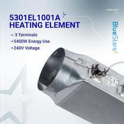 [Lifetime Warranty] 5301EL1001A Dryer Heating Element - For LG DLE7177W DLE5977W DLE8377NM DLE2516W DLEX3700W DLE5955W DLE0442W DLE4970W DLE5955G DLE9577SM - Replaces 5301EL1001J 5301EL1001H thumbnail 4
