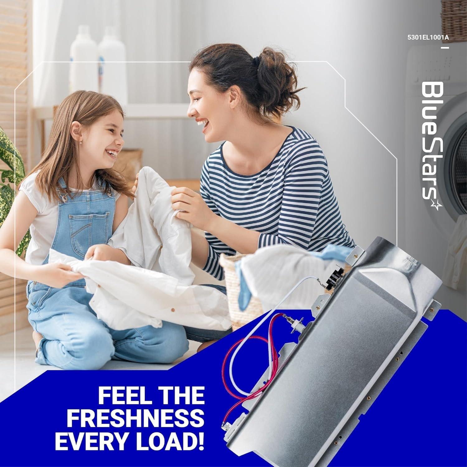 [Lifetime Warranty] 5301EL1001A Dryer Heating Element - For LG DLE7177W DLE5977W DLE8377NM DLE2516W DLEX3700W DLE5955W DLE0442W DLE4970W DLE5955G DLE9577SM - Replaces 5301EL1001J 5301EL1001H image 6