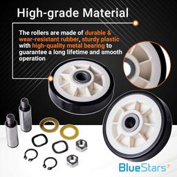 [Lifetime Warranty] 12001541 303373K Dryer Drum Support Roller Kit - Compatible with Maytag Crosley Jenn-Air Dryers - Replaces 303373 3-3373 Y303373 12001541VP W10116741 - Pack of 2 thumbnail 3