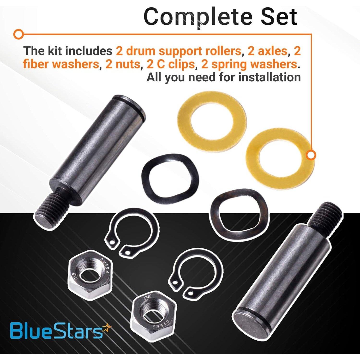 [Lifetime Warranty] 12001541 303373K Dryer Drum Support Roller Kit - Compatible with Maytag Crosley Jenn-Air Dryers - Replaces 303373 3-3373 Y303373 12001541VP W10116741 - Pack of 2 image 1