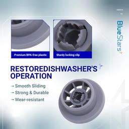 [Lifetime Warranty] 165314 Dishwasher Lower Rack Wheel - Compatible with Bosch & Kenmore Dishwashers - Replaces 420198 423232 AP2802428 PS8697067 - Pack of 12 thumbnail 8