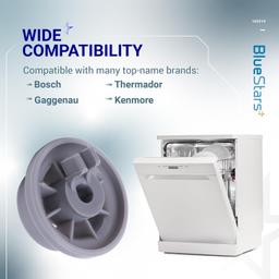 [Lifetime Warranty] 165314 Dishwasher Lower Rack Wheel - Compatible with Bosch & Kenmore Dishwashers - Replaces 420198 423232 AP2802428 PS8697067 - Pack of 12 thumbnail 4