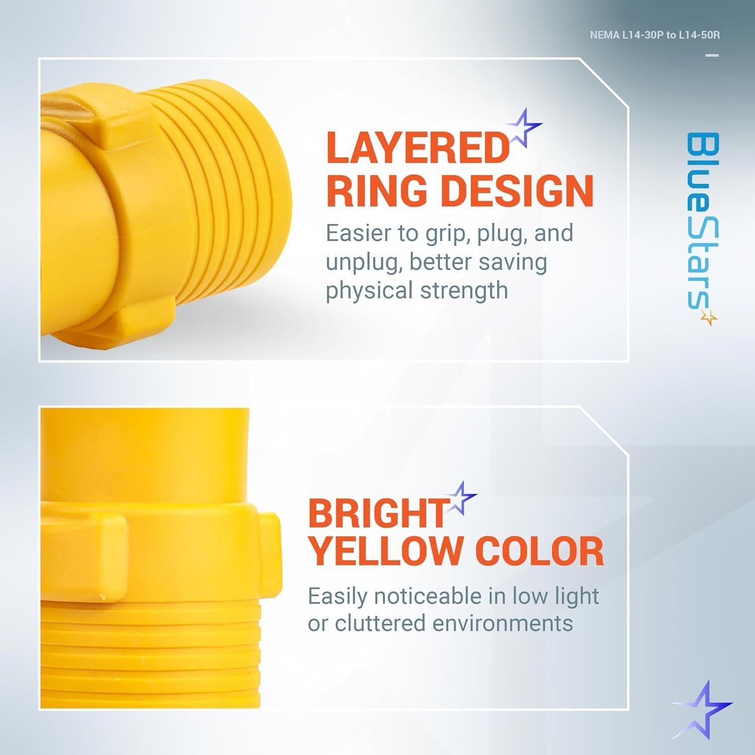 [Lifetime Warranty] L14-30P to 14-50R Adapter image 6