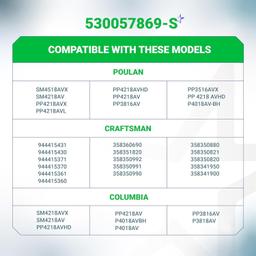 [Lifetime Warranty] 530057869 Air Filter For Poulan P3818AV P4018AV thumbnail 3