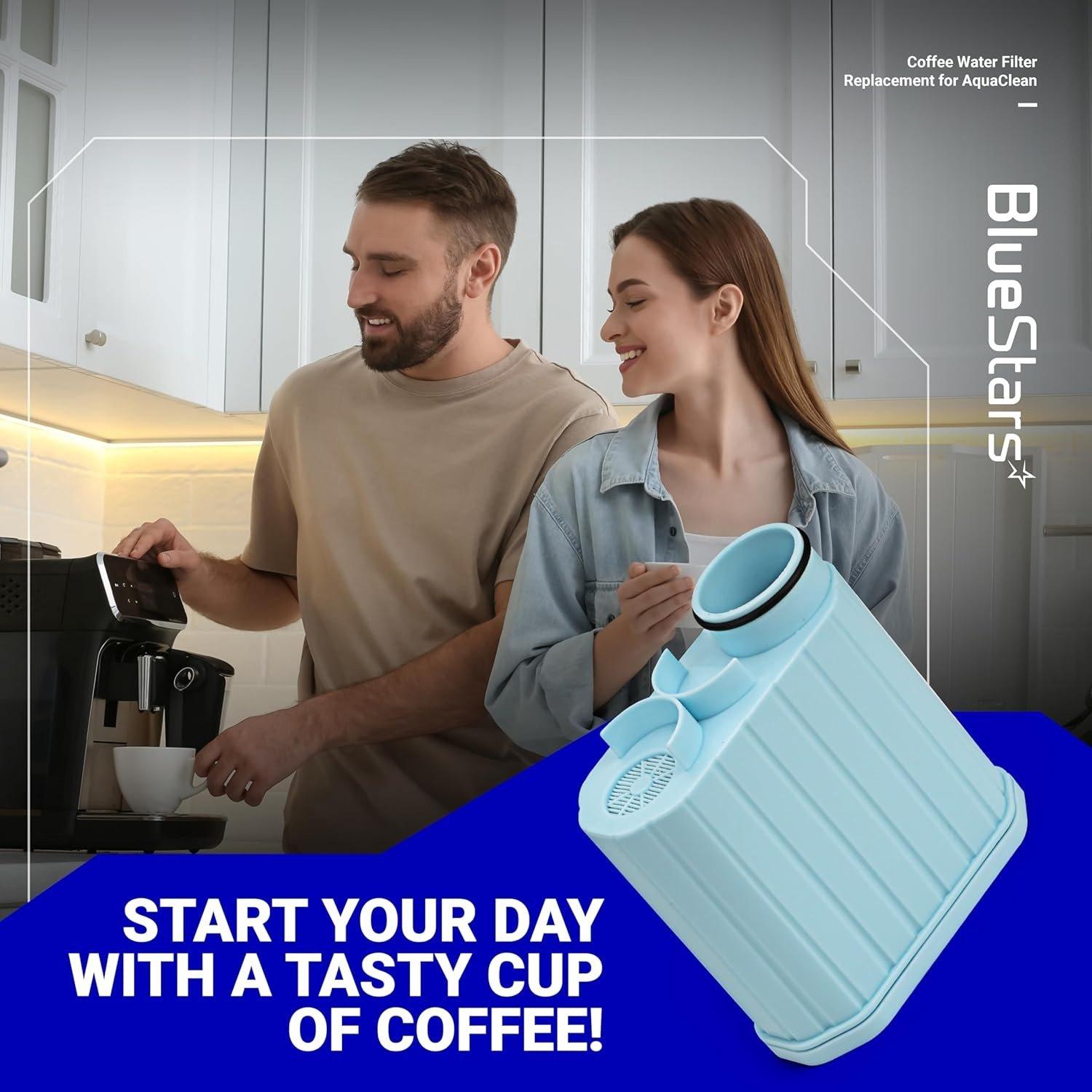 [Lifetime Warranty] Coffee Machine Water Filters with Activated Carbon Filter - Compatible with Philips Saeco AquaClean CA6903 and More - Pack of 2 image 3