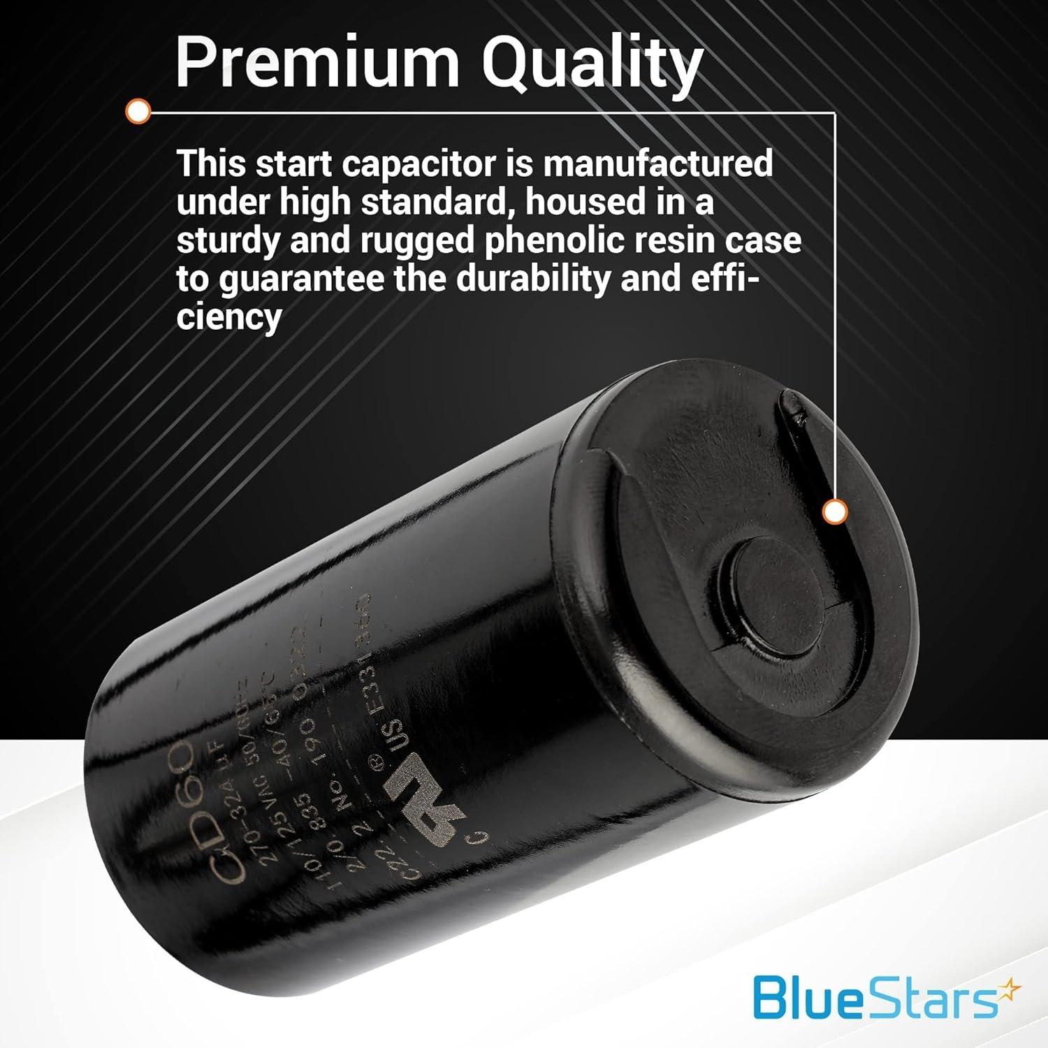 [Lifetime Warranty] 270-324 uF MFD 110-125 VAC Round Motor Start Capacitor 50/60 Hz - Fits AC Motors, Pool Pump, Well Pump image 2