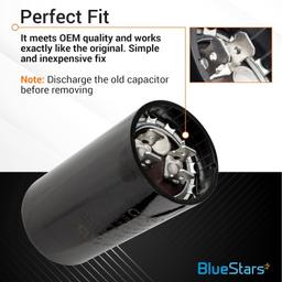 [Lifetime Warranty] 270-324 uF MFD 110-125 VAC Round Motor Start Capacitor 50/60 Hz - Fits AC Motors, Pool Pump, Well Pump thumbnail 4