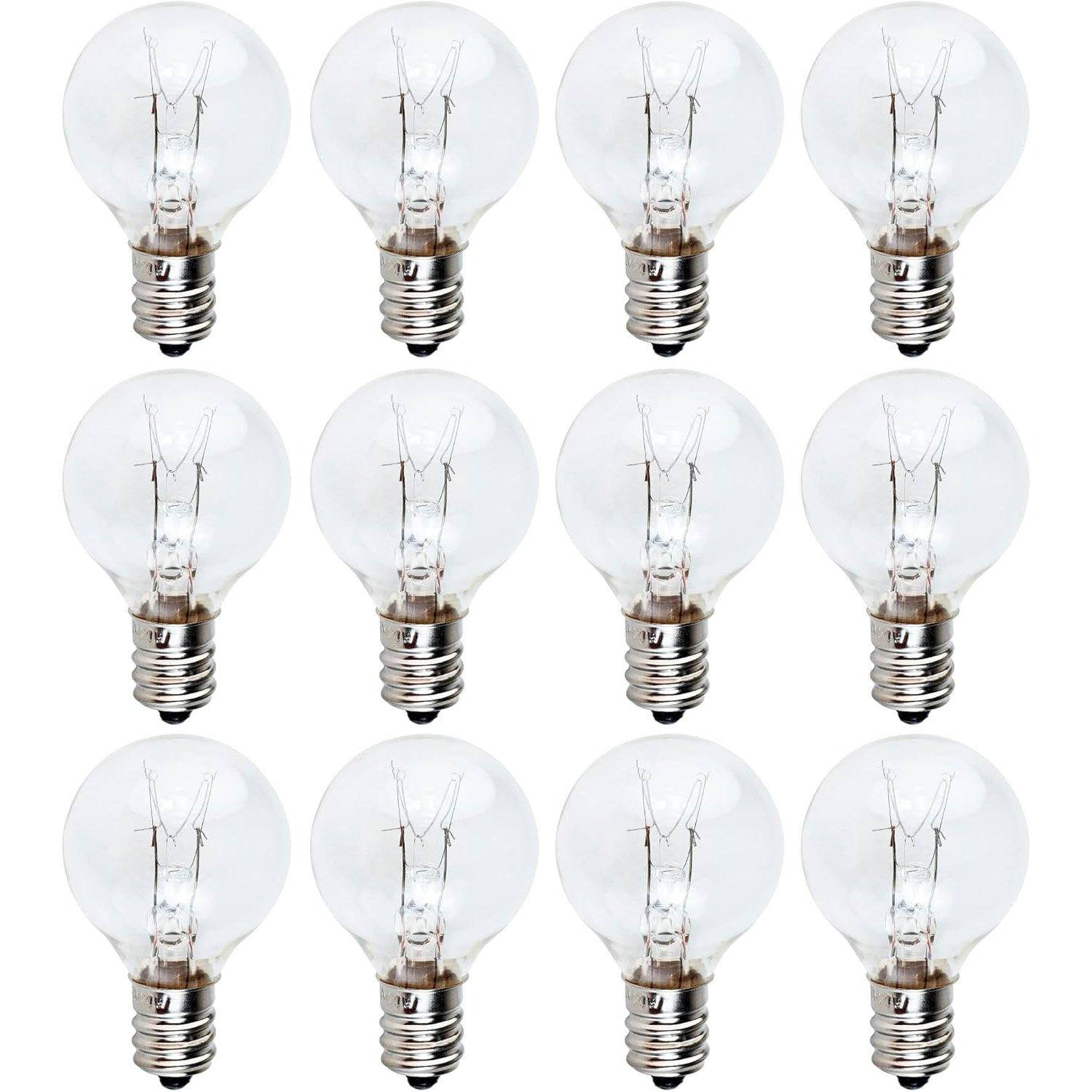 [Lifetime Warranty] G30 E12 20W Bulbs for Middle Size Scentsy Warmers, Pack of 12 image 0