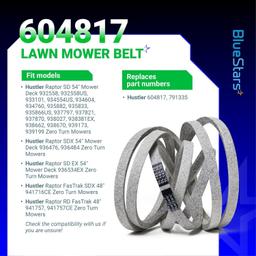604817 Mower Deck Belt 5/8" x 143 3/4" thumbnail 3