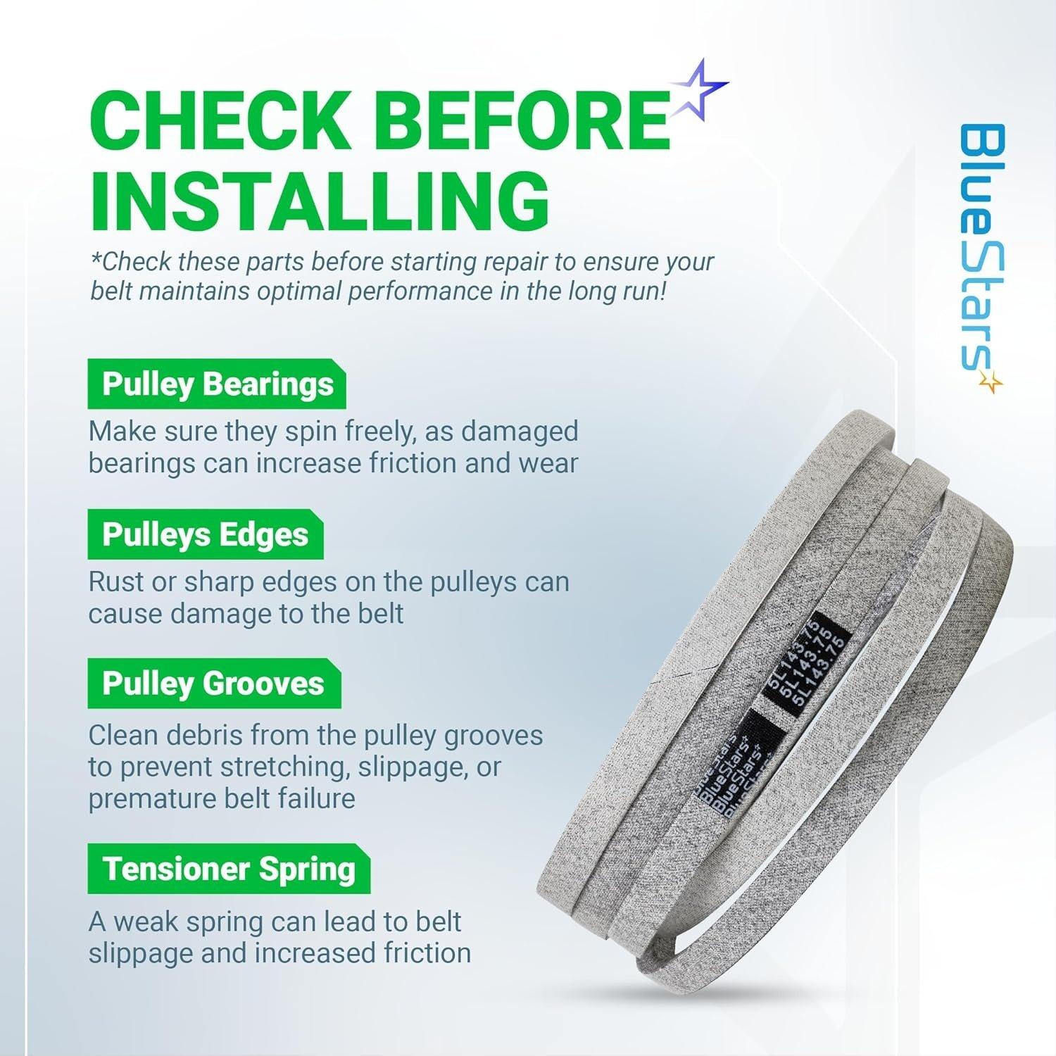 604817 Mower Deck Belt 5/8" x 143 3/4" image 2