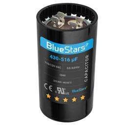 [Lifetime Warranty] 430-516 uF MFD 110-125 VAC Â±20% 50/60 Hz Round Start Capacitor - Fits Single-Phase Electric Motors thumbnail 0