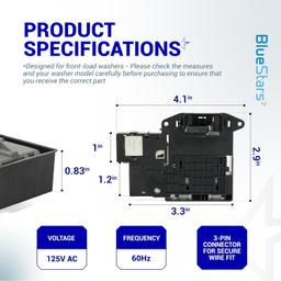 [Lifetime Warranty] EBF61315802 LG Washer Door Lock Switch - Fits for LG & Kenmore Front-Load Washing Machine WM1388HW WM3050CW 79641002610 - Replaces EBF62534401 2667085 AP5672154 PS7792232 EAP7792232 thumbnail 3