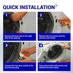 [Lifetime Warranty] EBF61315802 LG Washer Door Lock Switch - Fits for LG & Kenmore Front-Load Washing Machine WM1388HW WM3050CW 79641002610 - Replaces EBF62534401 2667085 AP5672154 PS7792232 EAP7792232 thumbnail 8