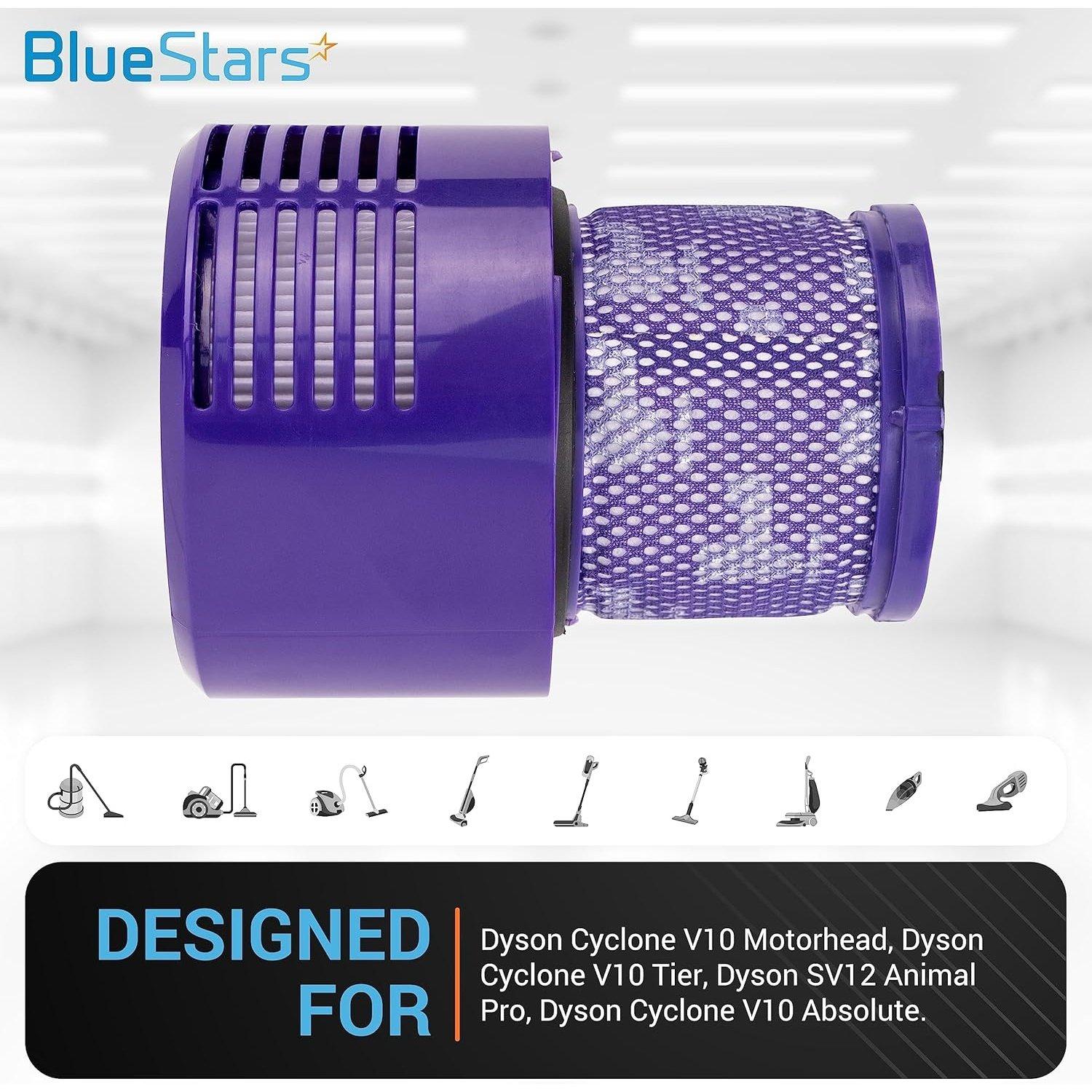 [Lifetime Warranty] 969082-01 Vacuum Cleaner Filter for Dyson V10 Cyclone Series, V10 Absolute, V10 Animal, V10 Total Clean, SV12 Clean - Pack of 4 image 2