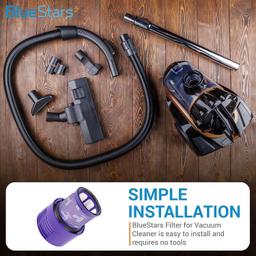 [Lifetime Warranty] 969082-01 Vacuum Cleaner Filter for Dyson V10 Cyclone Series, V10 Absolute, V10 Animal, V10 Total Clean, SV12 Clean - Pack of 4 thumbnail 6