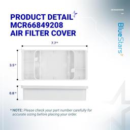 [Lifetime Warranty] MCR66849208, MCR66849219 Refrigerator Air Filter Cover - For LG Kenmore Refrigerators LMRS28596D LMRS28596S LMRS28626D - Replaces MCK703881, 4957379, AP6892370, PS12085698, ACW75477501 thumbnail 2