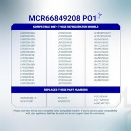[Lifetime Warranty] MCR66849208, MCR66849219 Refrigerator Air Filter Cover - For LG Kenmore Refrigerators LMRS28596D LMRS28596S LMRS28626D - Replaces MCK703881, 4957379, AP6892370, PS12085698, ACW75477501 thumbnail 6