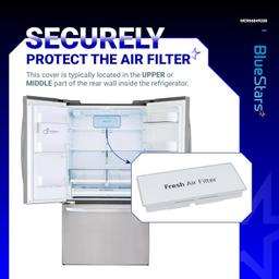 [Lifetime Warranty] MCR66849208, MCR66849219 Refrigerator Air Filter Cover - For LG Kenmore Refrigerators LMRS28596D LMRS28596S LMRS28626D - Replaces MCK703881, 4957379, AP6892370, PS12085698, ACW75477501 thumbnail 5