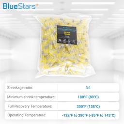 [Lifetime Warranty] 200PCS Yellow Solder Seal Wire Connectors 12-10 AWG thumbnail 1