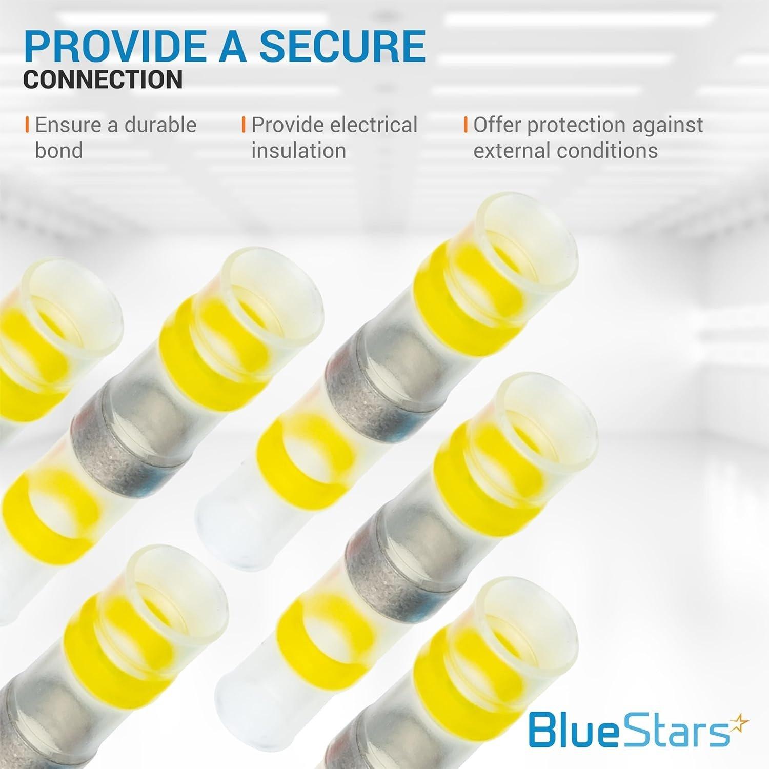 [Lifetime Warranty] 200PCS Yellow Solder Seal Wire Connectors 12-10 AWG image 3