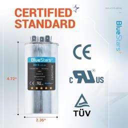 [Lifetime Warranty] 30+5 uF MFD 370/440 VAC Round Dual Run Capacitor CBB65 CBB65B - Fits AC Motor Run, Fan Start, Condenser thumbnail 7