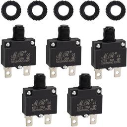 [Lifetime Warranty] 30Amp Thermal Circuit Breaker 125/250V - Pack of 5 thumbnail 0