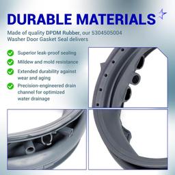 [Lifetime Warranty] 5304505004 AP6973284 PD00055316 Washer Door Boot Seal - For Electrolux EFLS627UIW2 EFLS617STT0 EFLS527UIW0 EFLS517SIW0 EFLS627UIW0 EFLS627UTT1 EFLS627UIW1 EFLS517STT0 EFLS527UIW1 thumbnail 5