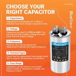 [Lifetime Warranty] 25 uF MFD Â±5% 370/440 VAC Multi-Purpose Motor Run Round Capacitor - Compatible with Air Conditioner, Heat Pump thumbnail 4