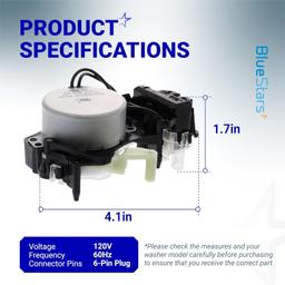 [Lifetime Warranty] W10913953 49tyz-e120a1 Washer Shift Actuator Replacement - Compatible with Whirlpool Kenmore - Replaces W10815026 PS11769864 W10597177 WPW10597177 W10913953VP AP6037270 thumbnail 1